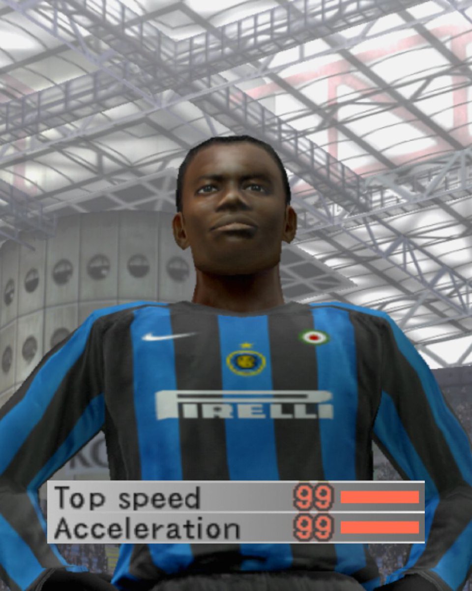 Happy birthday Obafemi Martins! 🎂 From Pro Evolution Soccer 5 ⚽🎮

Cult status: 99