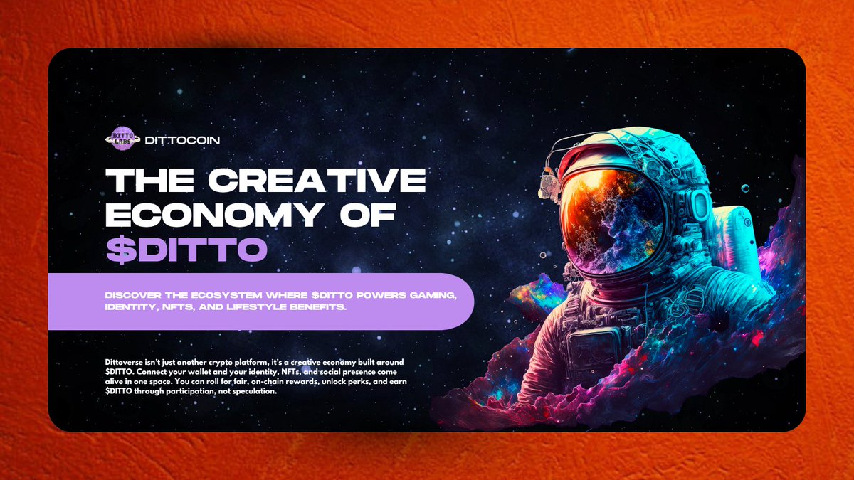 bobby001_eth's tweet image. I’ve been spending time exploring @dittocoin, and what I’ve found is more than just another crypto project. It’s a creative economy powered by $DITTO, the native token that fuels everything from on-chain rewards to real-world perks.

The moment I connected my wallet, I could feel…