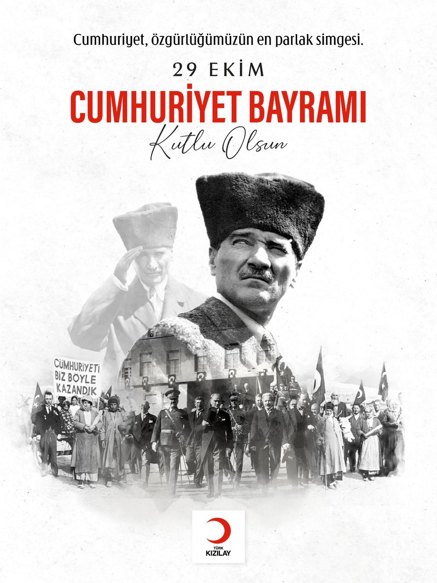 Bu kutsal günde, geçmişten bugüne bizlere bağımsızlığın onurunu yaşatan başta Gazi Mustafa Kemal Atatürk olmak üzere, tüm silah arkadaşlarını, aziz şehitlerimizi ve gazilerimizi rahmet, minnet ve saygıyla anıyoruz.
#29ekimcumhuriyetbayramı🇹🇷
