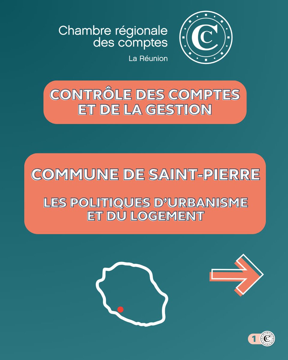 CRCLRM's tweet image. 📘 Commune de Saint-Pierre - Cahier n°2 : Les politiques d&apos;urbanisme et du logement.

La chambre régionale des comptes de La Réunion publie le deuxième cahier du rapport d’observations définitives consacré à la commune de Saint-Pierre.

🔗 Rapport :
ccomptes.fr/fr/publication…