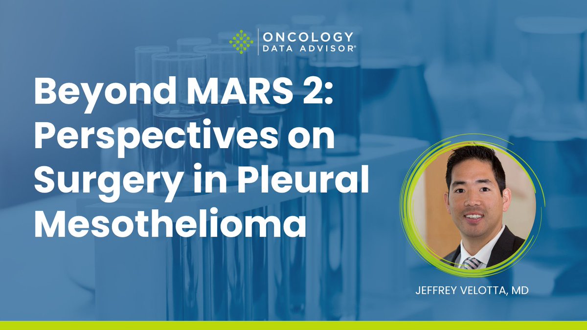OncData's tweet image. #MARS2 sparked controversy on surgery for pleural #mesothelioma. In this interview, @JVelottaMD discusses the trial&apos;s limitations, which patients may still benefit from surgery, why multidisciplinary staging remains essential, and more!

🔗Watch here: oncdata.com/mars-2-mesothe…