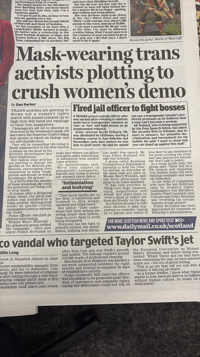 WWWheesht's tweet photo. Turning up in masks to shout down women speaking about their rights ain't a good look lads. #199DaysLater https://t.co/Zz2QTNsKsA