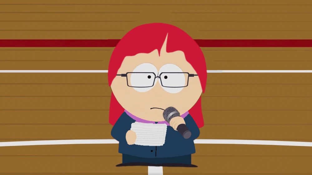 ActiveEdit_45's tweet photo. Trying to be like her friend’s parents. Just because their last name is Paxton. Very clever of Red. Lola is definitely wearing glasses in the future.
#redmcarthur #lolapaxton #spred #splola #SouthPark #spgirls #spgirlstwt #sptwt https://t.co/PX5yObyvWB