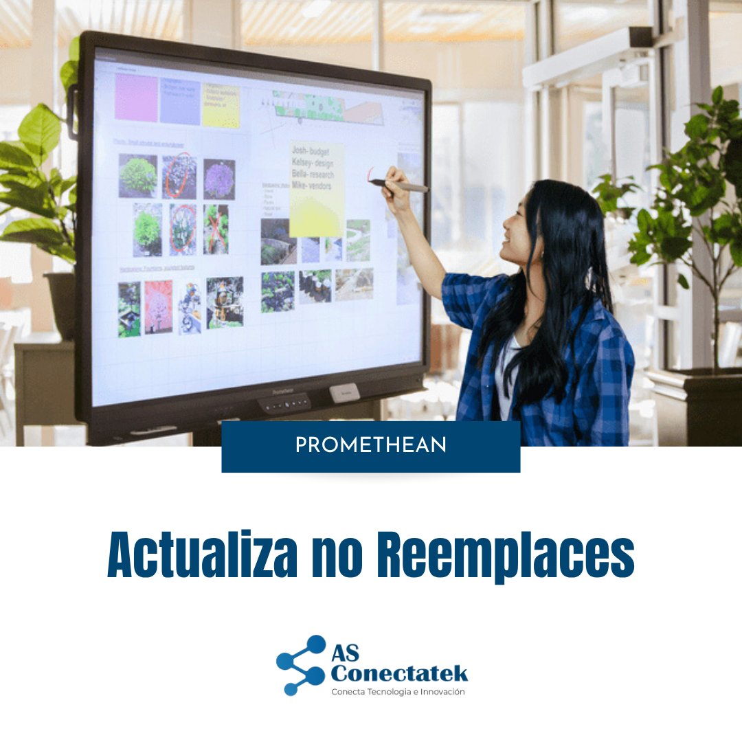 ASCONECTATEK's tweet image. Revoluciona tu espacio con el nuevo ActivPanel V10 de #Promethean
Alta seguridad, actualizaciones flexibles y cero obsolescencia: una apuesta duradera para entornos #educativos y #corporativos.
Ingresa a nuestro blog y descubre más.  asconectatek.com/blog/panel-pro…
 #Innovación