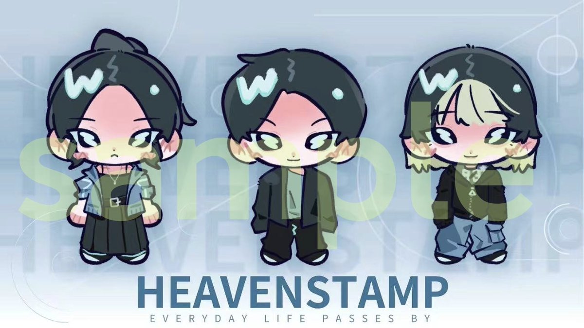 Timmy_TMZ's tweet image. 【画像解禁】
改めてデザインしたヘブンイラスト解禁しました。
公式の新商品になりました^^
#heavenstamp
💙☂️💧 🎤🎸🥁