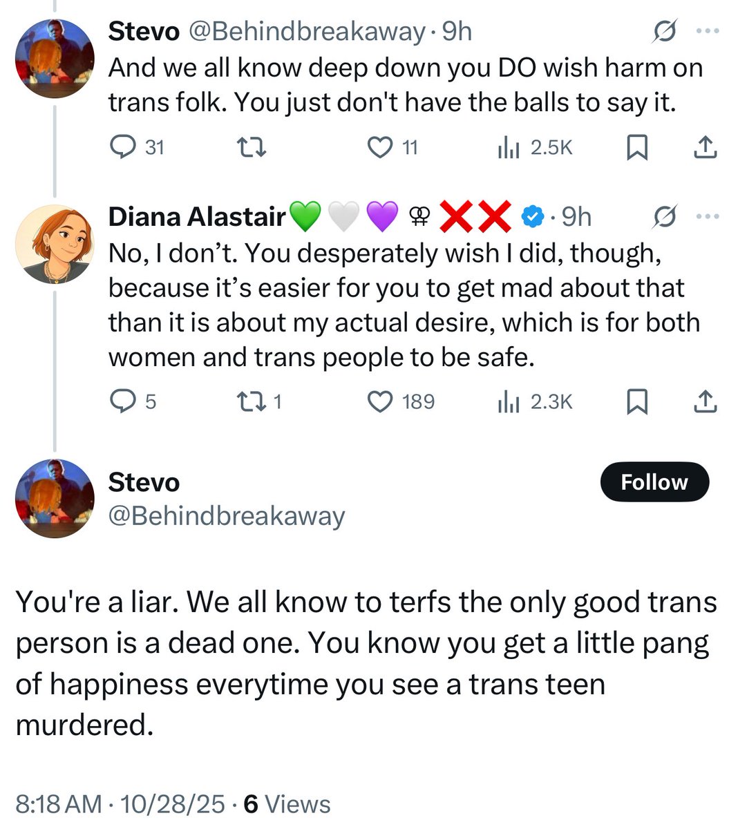 Diana Alastair💚🤍💜 ⚢ ❌❌✡️ tweet media