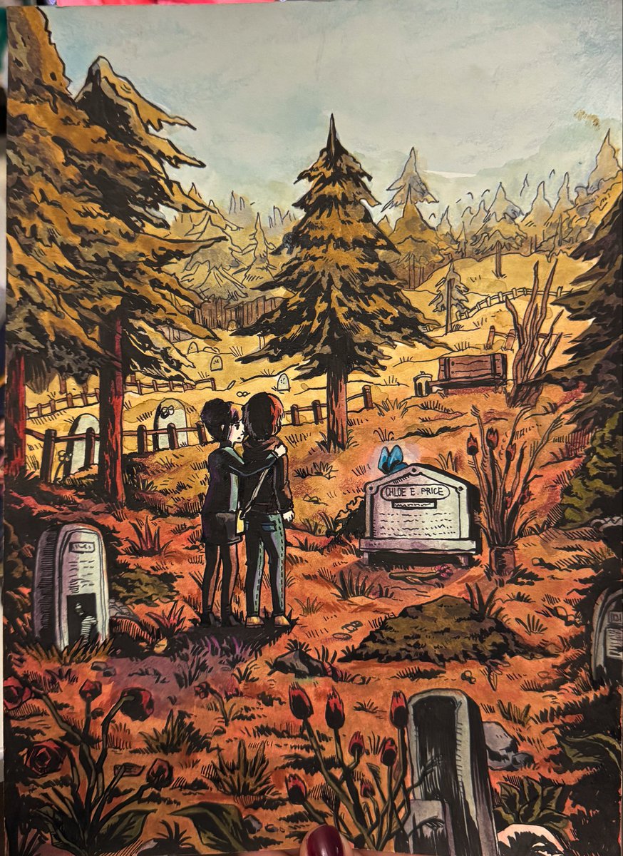 just found this watercolor i did last year... some details are a bit off but i still love it!