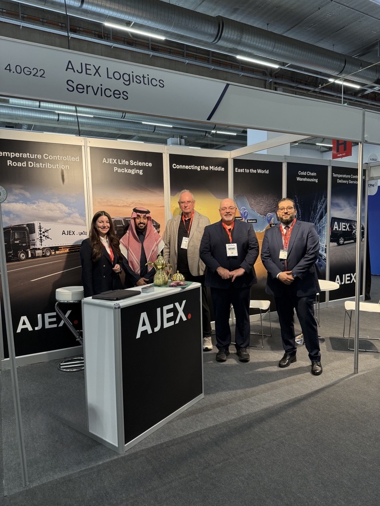 نحن الآن متواجدون في معرض CPHI فرانكفورت 2025! 🌍

فريق ايجكس متواجد في الجناح 4.OG22، وجاهز للتواصل والتعاون وعرض حلولنا المبتكرة في مجال الخدمات اللوجستية لقطاع الأدوية.

زورونا لتتعرفوا على كيفية إعادة تعريف ايجكس لمفاهيم الاعتمادية والسرعة والامتثال في لوجستيات الأدوية —