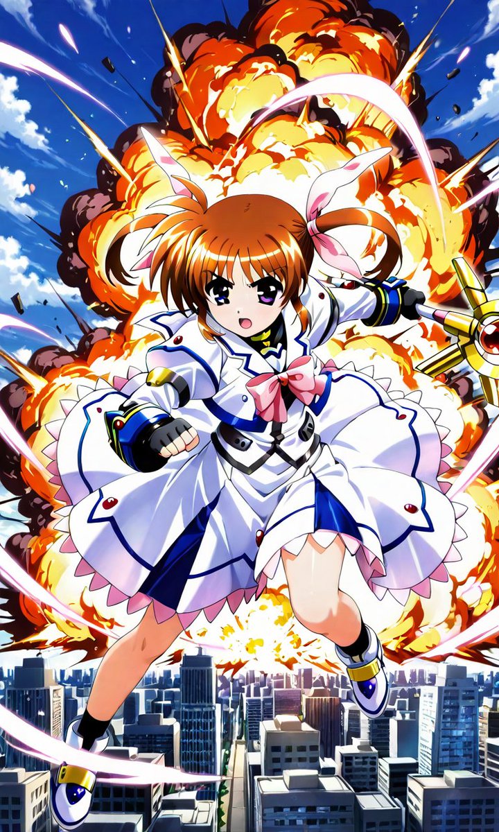 notes9999's tweet image. こんばんは✨️
今日は高町なのはのイラストです🥰
#高町なのは
#魔法少女リリカルなのは
#AIイラスト #pixai