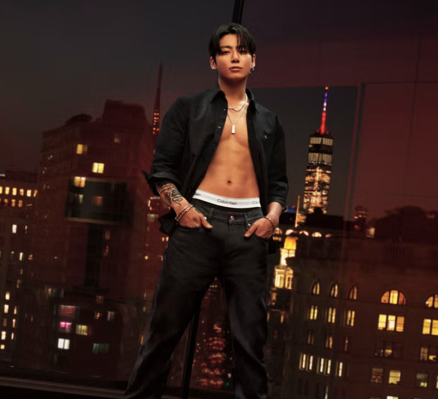Jungkook is beyond hot in a new promotional photo for Calvin Klein.