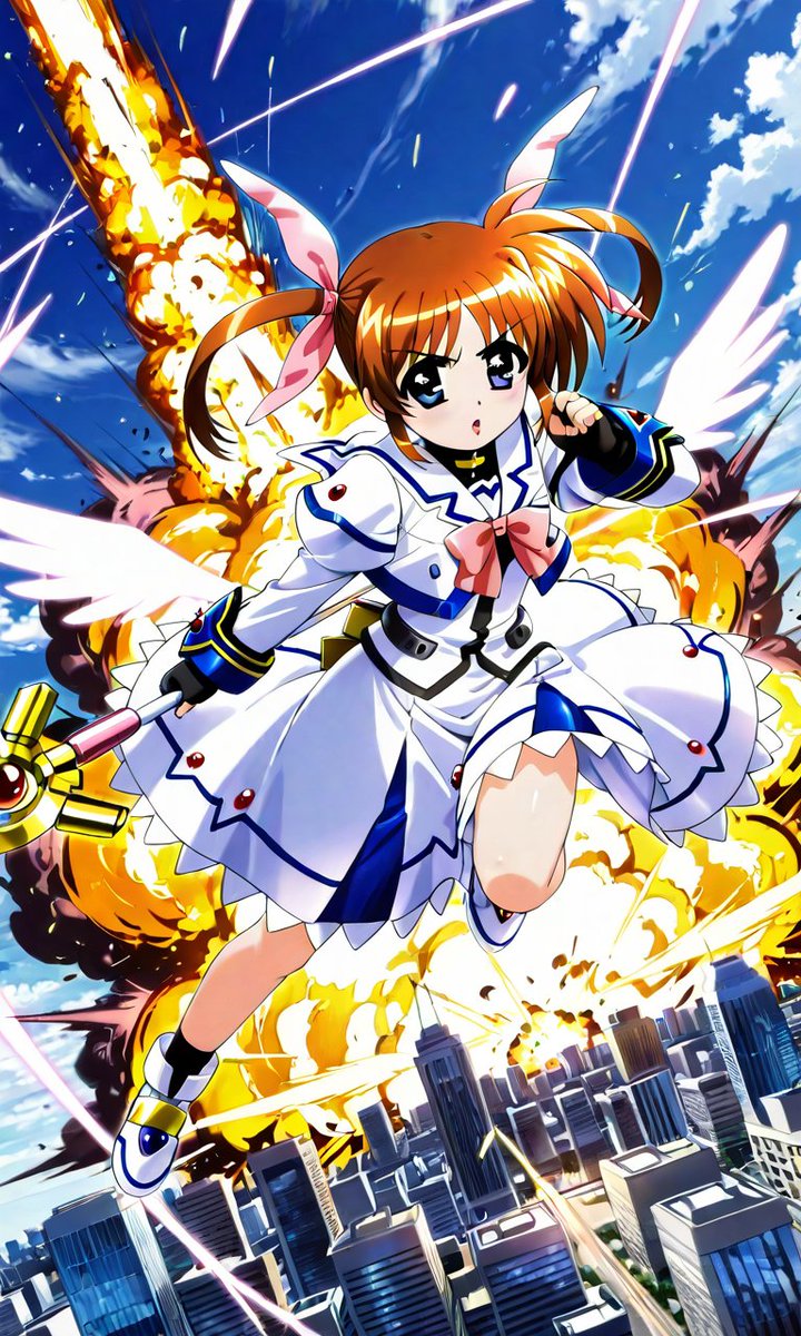 notes9999's tweet image. おやすみなさい🥰
#高町なのは
#AIイラスト #pixai