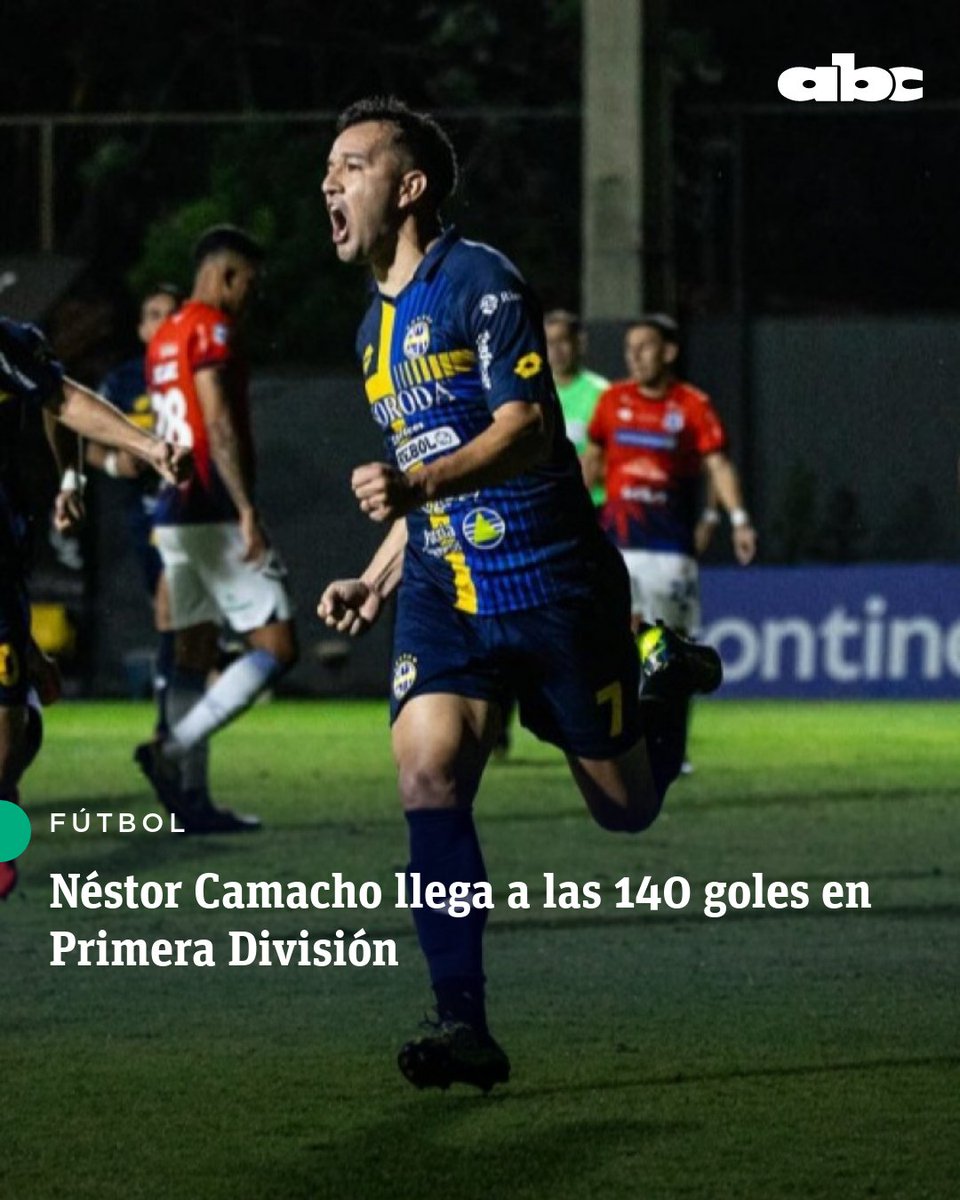 #Fútbol | INOXIDABLE ⚽️

Néstor Camacho (38 años) volvió escribir un nuevo capítulo en su carrera dentro de la Primera División del fútbol paraguayo 🇵🇾

El atacante alcanzó la impresionante cifra de 140 goles en la máxima categoría, tras anotar un penal clave que impulsó la