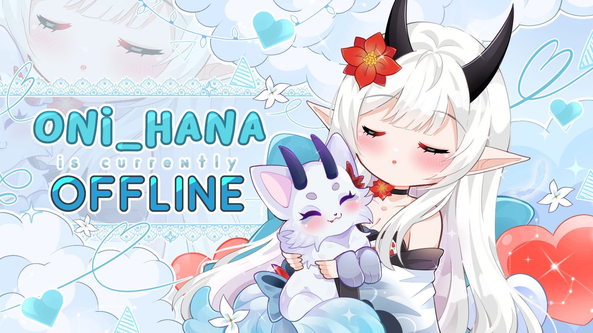vgen ych offline banner commission done for oni_hana 💓 #ych #VGenComm