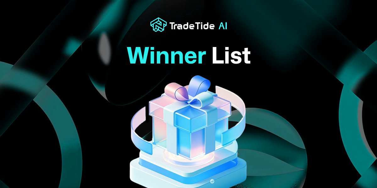 tradetideAI_'s tweet photo. 🏆 #TradeMagic Winners Are Here! 🔥

We're impressed by the high-quality content from our community. The creativity and effort blew us away! 🤯

Winners were selected based on:
• 70% Content Quality (Originality & Value)
• 30% Engagement Metrics

🏆 10 winners have been awarded 100 USDT in $TTD:
@pius864, @Mukszin3874, @Eli1w3, @Hjumeee1x, @Pock207, @Sapa_threshold, @boymiraclesz, @Zeinnn0xz, @Interstec, @Jim3200

🔔 3 NFT winners will be chosen soon. Continue sharing your experience here:
https://t.co/DkH8k7lTD7

Well done to all! More exciting campaigns are on the horizon.
#TradeTideAI #AITrading