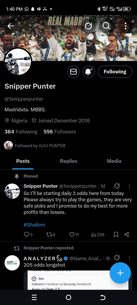 kingvic7777's tweet photo. @jujupunter @1snipperpunter Following baba juju https://t.co/6W2LV30s2C