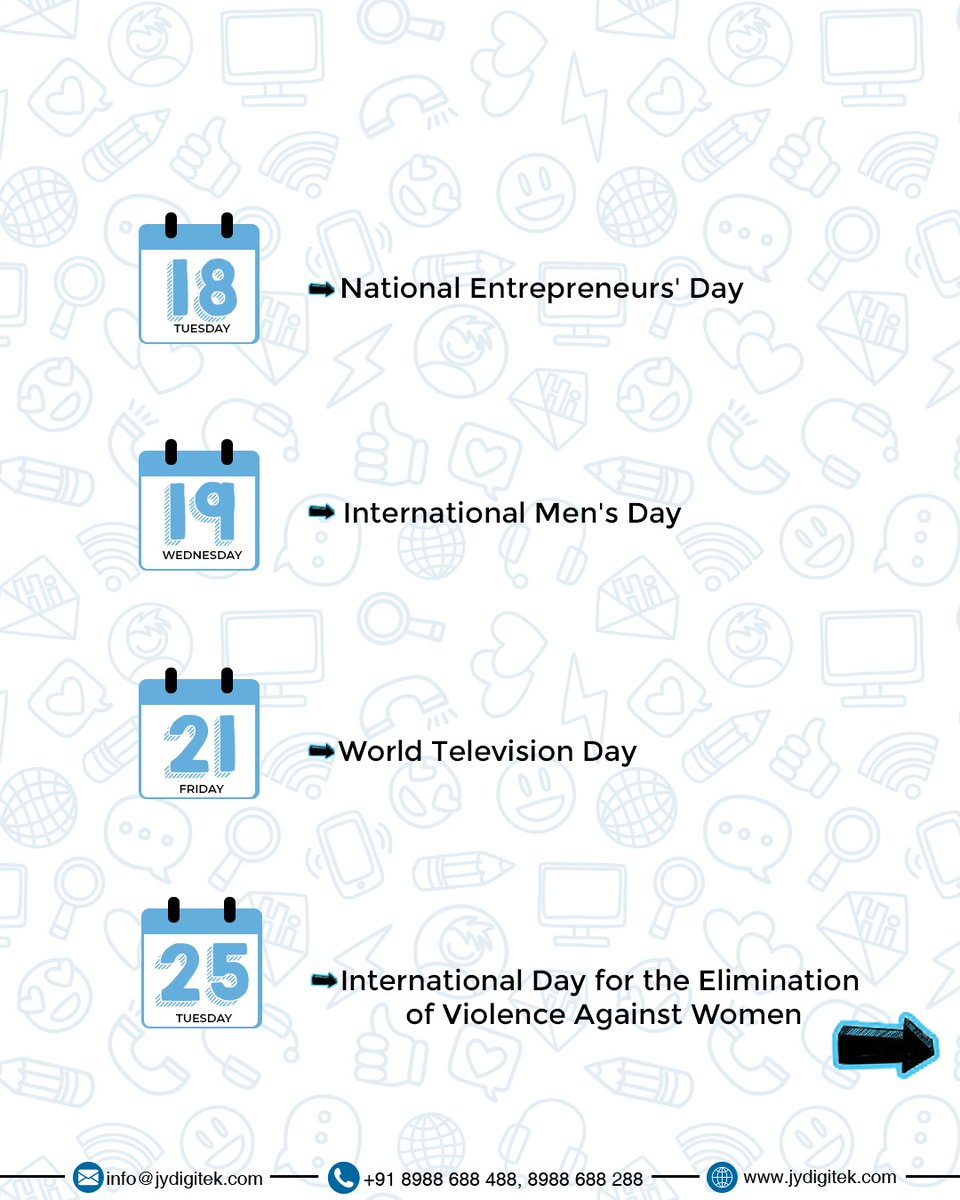 📌 Mark Your Calendar – November 2025

#NovemberIssue  #NovemberVibes #AutumnVibes  #GiveThanks #WorldKindnessDay #WorldDiabetesDay #ChildrensDay #InternationalMensDay #viral  #Trending  #fypシ   #explorepage