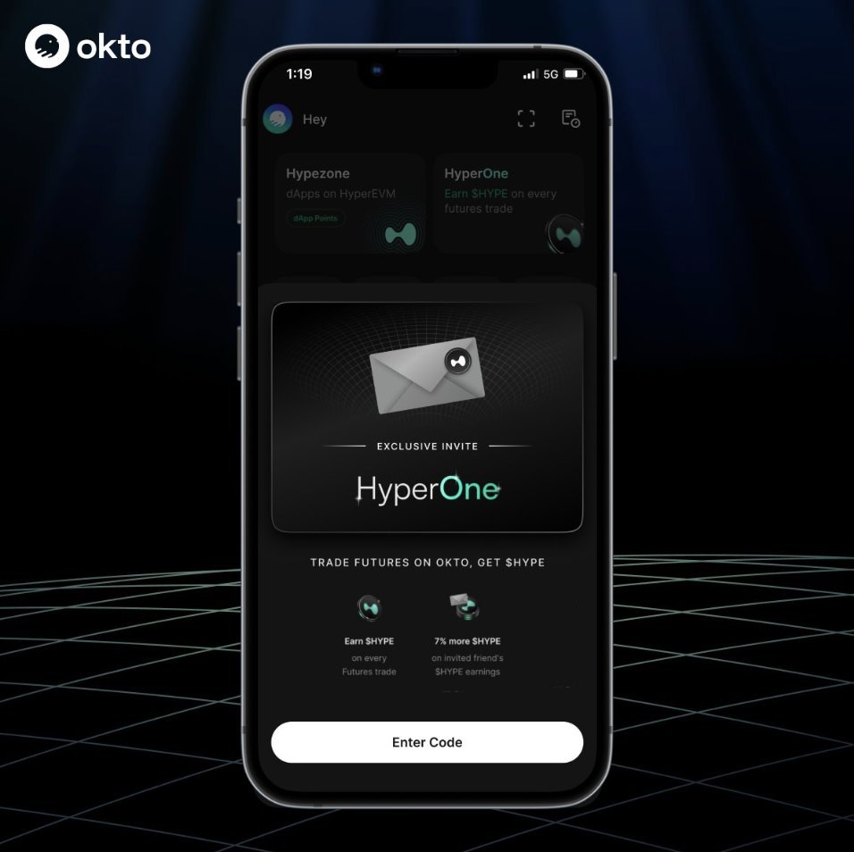 okto_web3's tweet image. This isn&apos;t another rewards program.

This is recognition for the traders who never quit.

HyperOne.