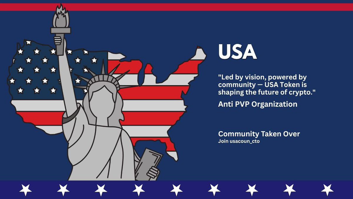 crypt_whisper's tweet photo. USA Token is setting a new standard for community-driven success. Backed by a strong and experienced team, $USA focuses on sustainable, organic growth while empowering every holder to shape the future together, we rise!

CA: hiRk4fjzGgXgKp6qmMUrUZyi3SKqZcA8kBNnCj2pump https://t.co/FGcBPuN4wc