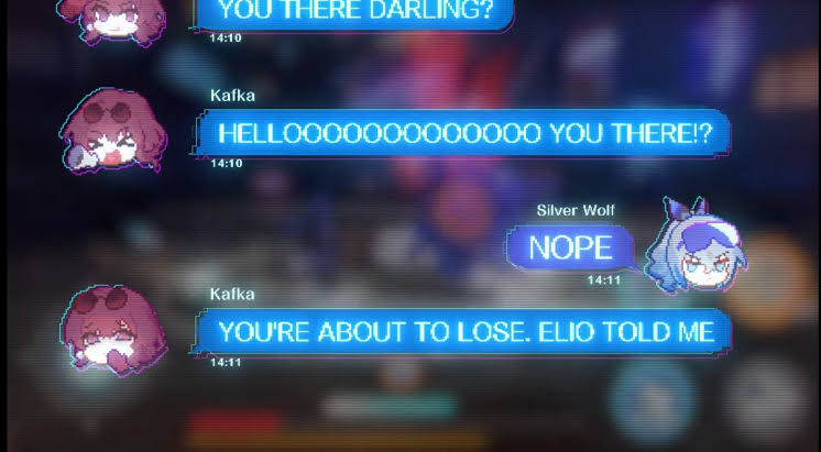 This Lowkey my favorite HC of elio. Like yes let me take care of my Human coworkers and also ragebait them with silly prophecies like you fr had a prophecy of silverwolf losing a game match lmfao????