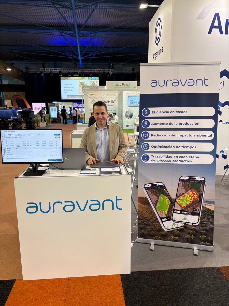 🌾 Nuevamente presentes  en@ExpoAgritech 🙌.

Estamos en el espacio de la Embajada Argentina mostrando cómo nuestra plataforma impulsa la digitalización y sostenibilidad del agro.

📍 Os esperamos en nuestro stand para conversar acerca de los últimos lanzamientos.

<a href="/ARGenesp/">Argentina en España</a>