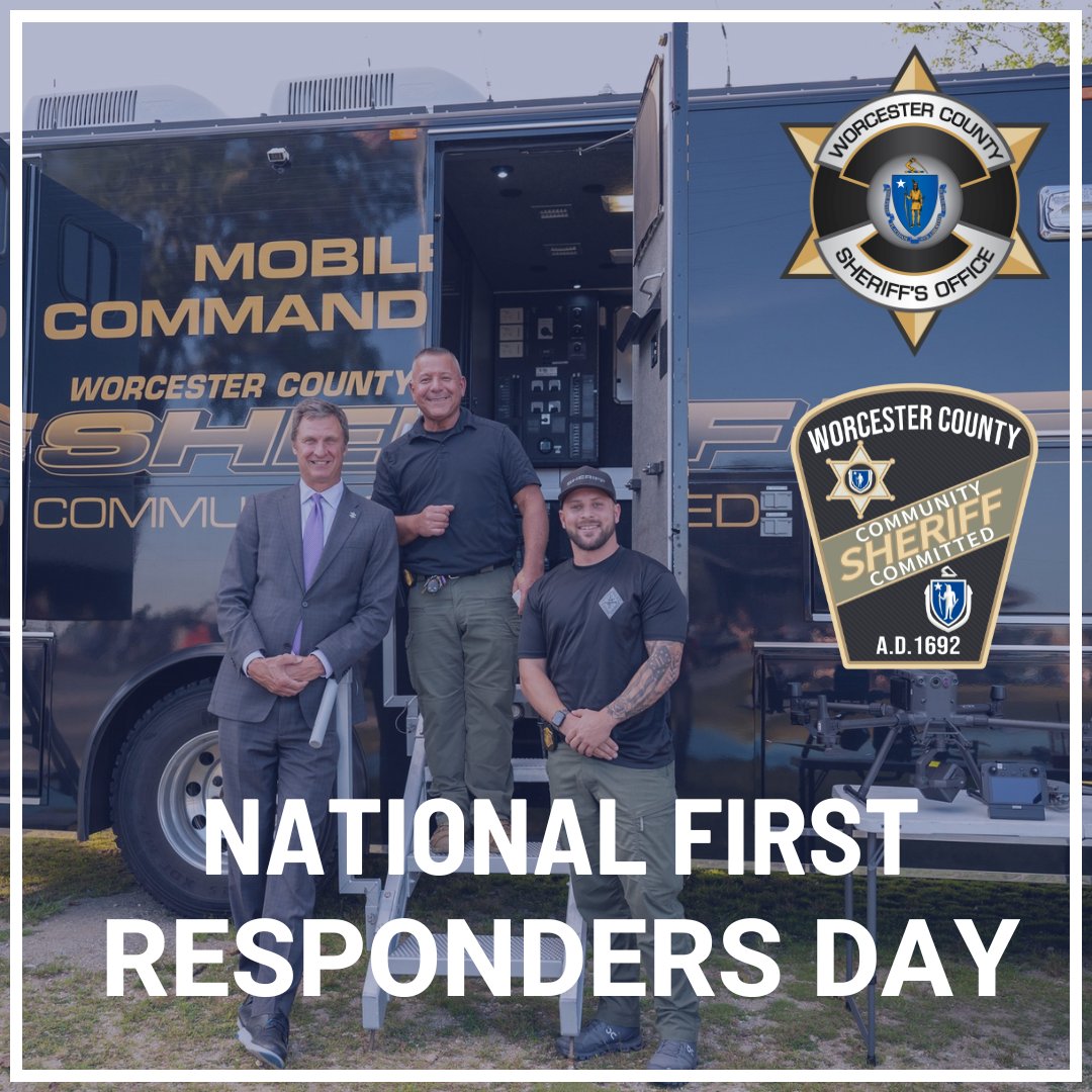 Worcester County Sheriff's Office (@wcsoma) on Twitter photo HAPPY NATIONAL FIRST RESPONDERS DAY from all of us at <a href="/WCSOMA/">Worcester County Sheriff's Office</a>!π
We honor the committed 1st responders, LEOs, healthcare workers, military personnel, & countless others who tirelessly protect our communities every day of the year. Thank YOU for your incredible contributions! πΊπΈ HAPPY NATIONAL FIRST RESPONDERS DAY from all of us at <a href="/WCSOMA/">Worcester County Sheriff's Office</a>!π
We honor the committed 1st responders, LEOs, healthcare workers, military personnel, & countless others who tirelessly protect our communities every day of the year. Thank YOU for your incredible contributions! πΊπΈ