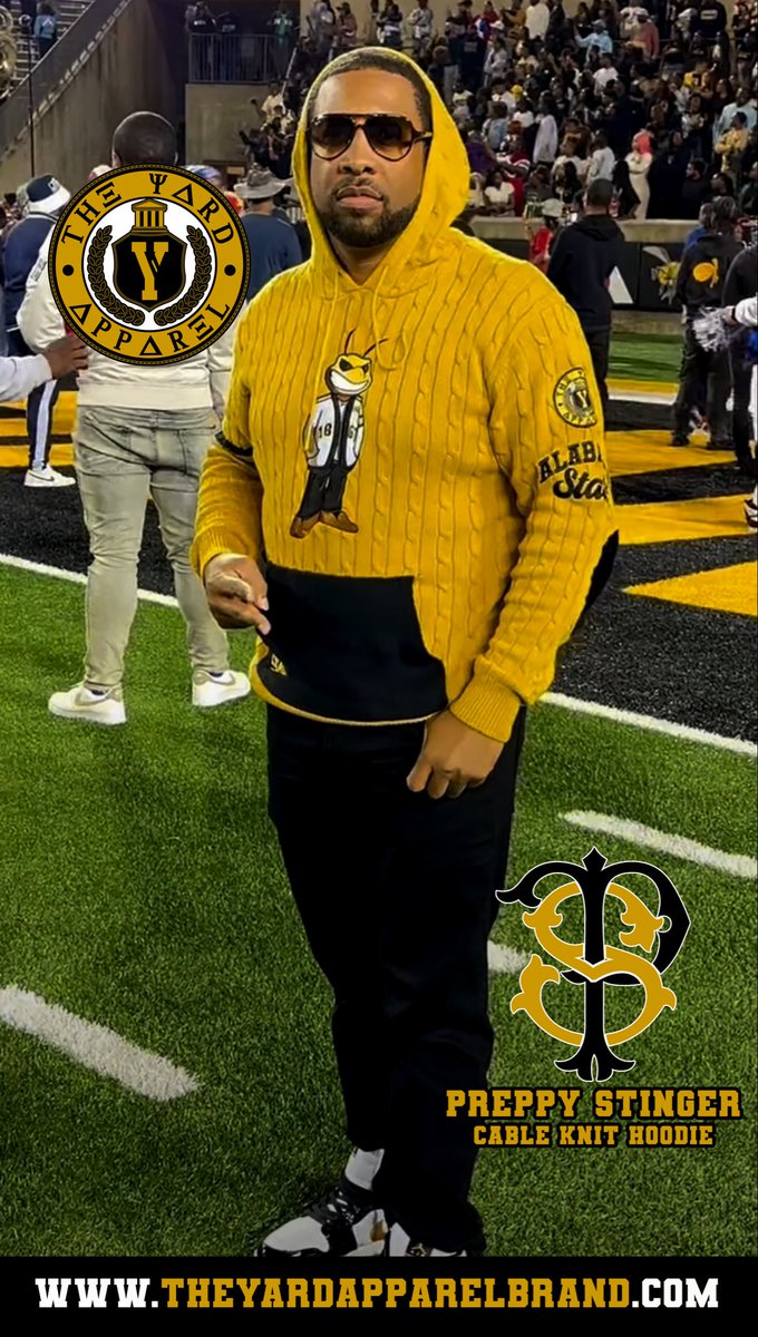 theyard_apparel's tweet image. The 1867 Unisex Cardigan
The Preppy Stinger Unisex Cable Knit Hoodie

theyardapparelbrand.com

#MyASU #BigBamaState #SwarmAs1 #HBCUPride #SWAC