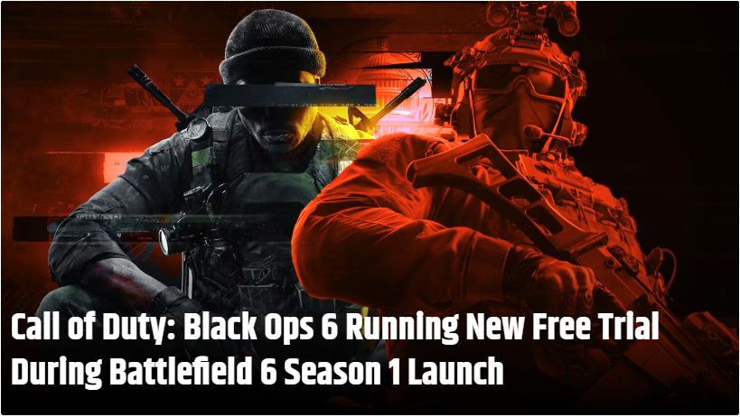 AiToday420's tweet photo. #CallofDuty : #BlackOps6  Running New Free Trial During Battlefield 6 S1 Launch

Ops 6 is coming later this week, &amp; will be available until early Nov 2025. Its timing combined with Activision recent promotional strategy suggests the upcoming Ops 6 trial is intentionally scheduled https://t.co/PQQOn2rcdH