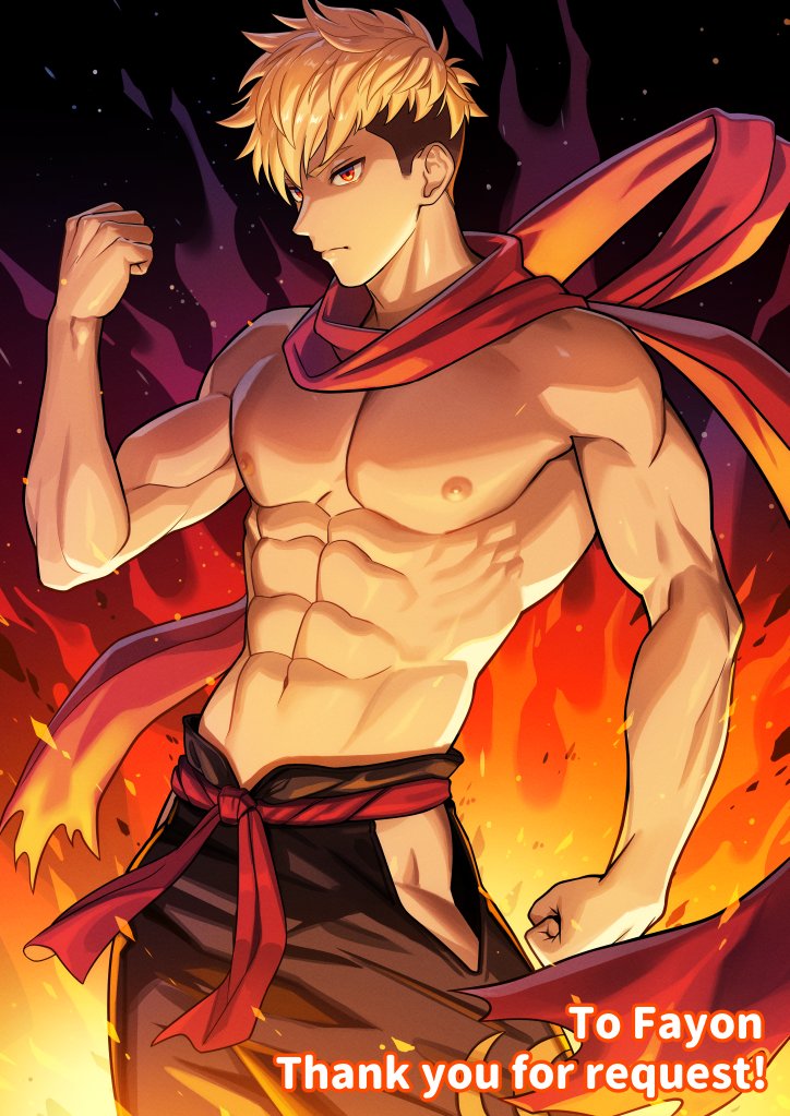 skeb納品しました。リクエストありがとうございました！半裸なのでセンシティブ設定しています。