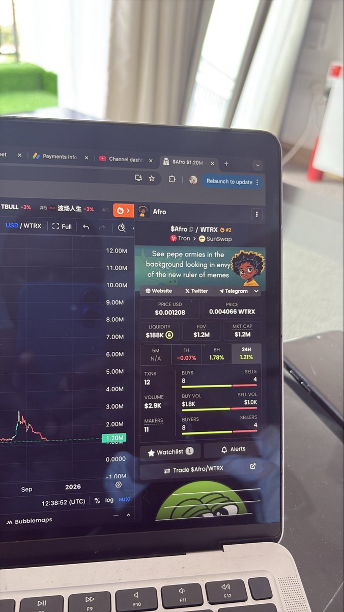 BazilfxTrading's tweet image. 🚀 No better time to buy Afro Token than now! 🌍
Don’t wait for the wave — be part of it.
#AfroToken #Crypto #Blockchain #AfricaRising