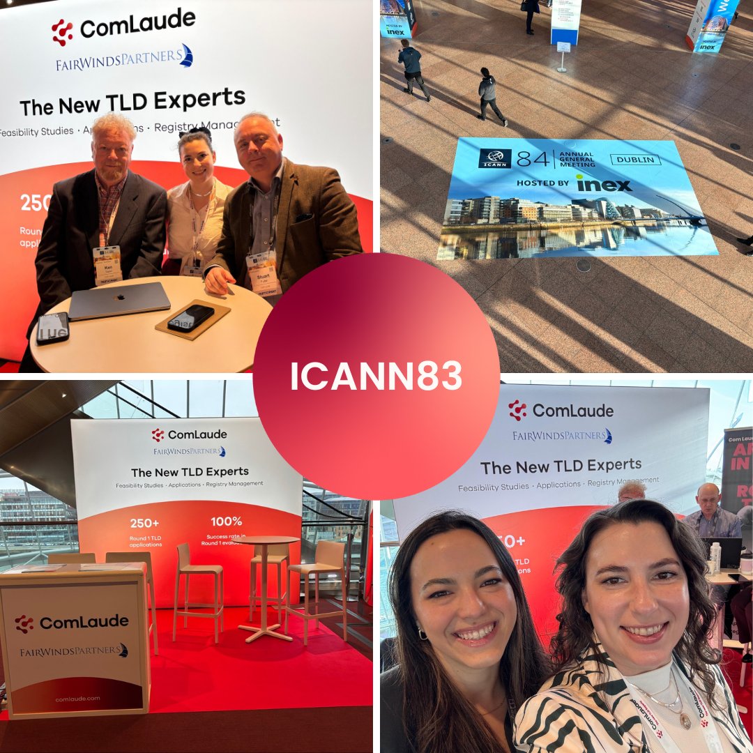 #ICANN84 is in full swing in #Dublin! 🇮🇪
Our team is at the Convention Centre right now, ready to discuss dotBrand strategies, the 2026 gTLD round, domain management, and more.

Visit us at Booth Six (2nd Floor) - we'd love to see you!

#ICANN84 #DomainNames #dotBrands