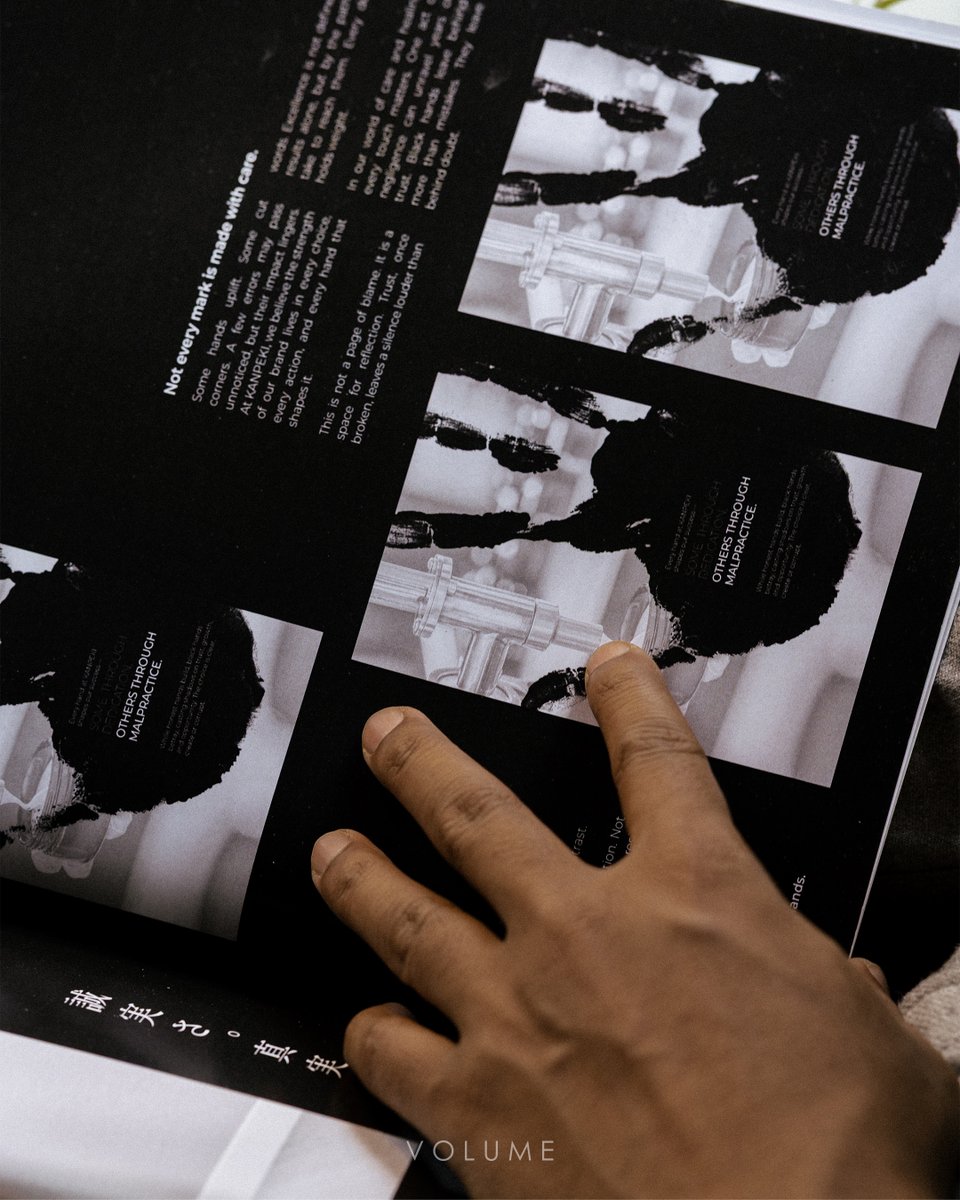 weforVOLUME's tweet image. We created a coffee table book for KANPEKI’s sixth annual event, documenting their journey, reflected through the In Safe Hands philosophy. A tribute to the core team, celebrating six years of legacy, purpose, and the people who made it all possible.

#KANPEKI #WeforVOLUME