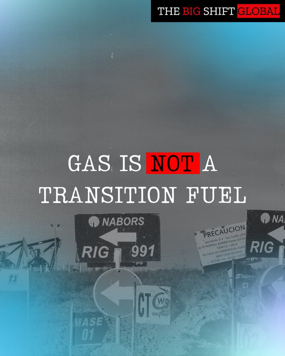 bigshiftglobal's tweet image. Investing in gas is economic madness. Renewables are faster to deploy, cheaper to run and more resilient to future shocks.

🛑 Gas isn’t a bridge. World Bank - we&apos;re watching ahead of COP30.

Say no to gas and yes to a clean energy future.
#GasIsNotTransition #FossilFreeFuture
