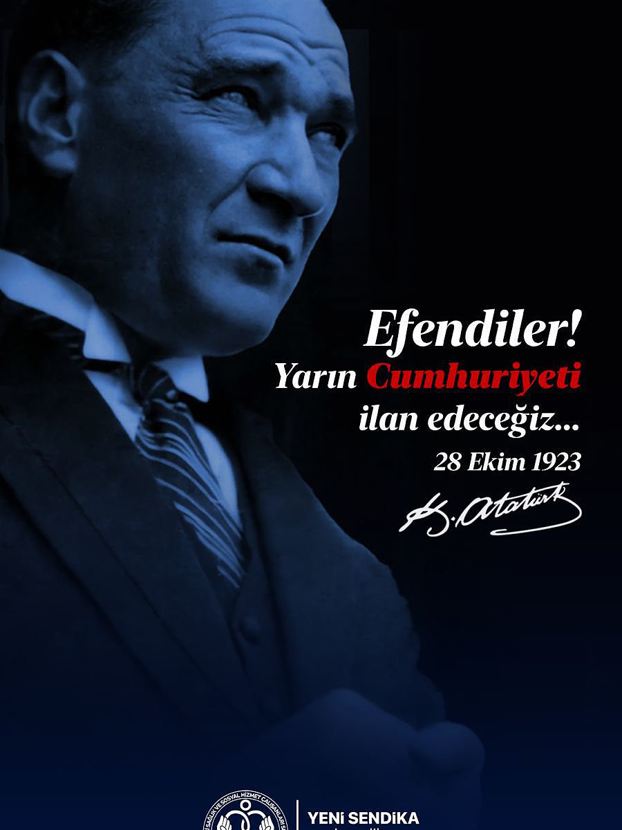 mereto2000's tweet image. 🇹🇷✨
“Efendiler!
Yarın Cumhuriyeti ilan edeceğiz...”
— Mustafa Kemal Atatürk, 28 Ekim 1923

💫 O gece, bir milletin kaderi yeniden yazıldı.
Geleceğe ışık tutan en büyük devrim: Cumhuriyet!

🕊️ Sonsuza dek yaşasın özgürlük, eşitlik ve millet iradesi.
💖 Yaşasın Cumhuriyet!