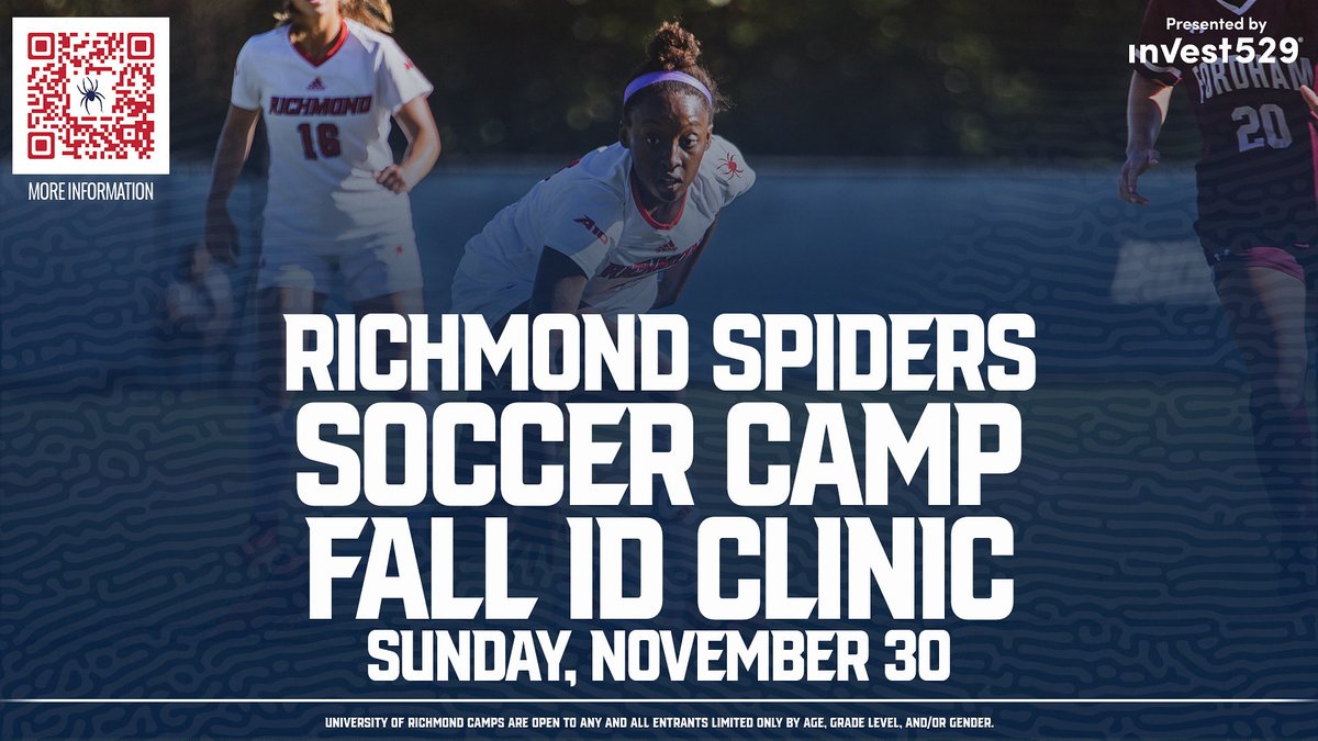 Registration for our Fall ID Clinic on Sunday November 30th is open and spaces are starting to fill up. Register today to secure a spot at our final clinic of 2025. Go DERS! 🕷️⚽️ #onerichmond
