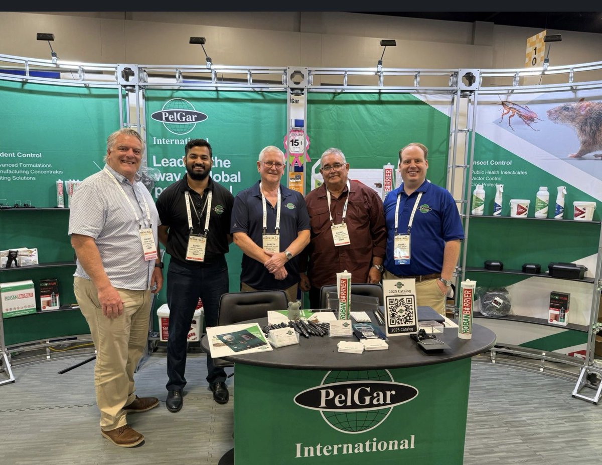 PelGarUSA's tweet image. What an amazing week at #PestWorld2025

Thanks to our fantastic @_PelGar Int&apos;l team for all their hard work &amp;amp; to our customers from across the globe who came to see us in Orlando. We couldn’t do it without you!  Next stop - Dallas 2026!

#pestmanagementprofessional #rodentcontrol