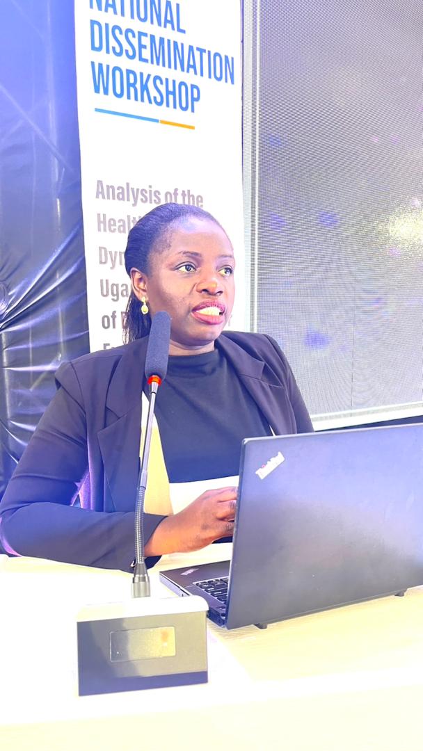 ElvisTrich's tweet photo. #HealthFinancingUG
Ms. Ruth, representing ED @cehurduganda:
"Today's dialogue has reaffirmed that sustainable health financing is not the responsibility of government alone. It calls for a whole society approach, development partners, private sector, civil society, and communities working together.
As we move forward, let us turn today's discussions into actionable commitments. Let us advocate for evidence informed policies for physical discipline and for innovative approaches that ensure no Ugandan is denied essential health services because of financial barriers.
In closing, I thank the organizers, the partners, and every participant for your contribution and dedication. The task ahead is complex, but together with shared purpose and accountability, we can build a health financing system that truly serves Uganda's people today and for generations to come."