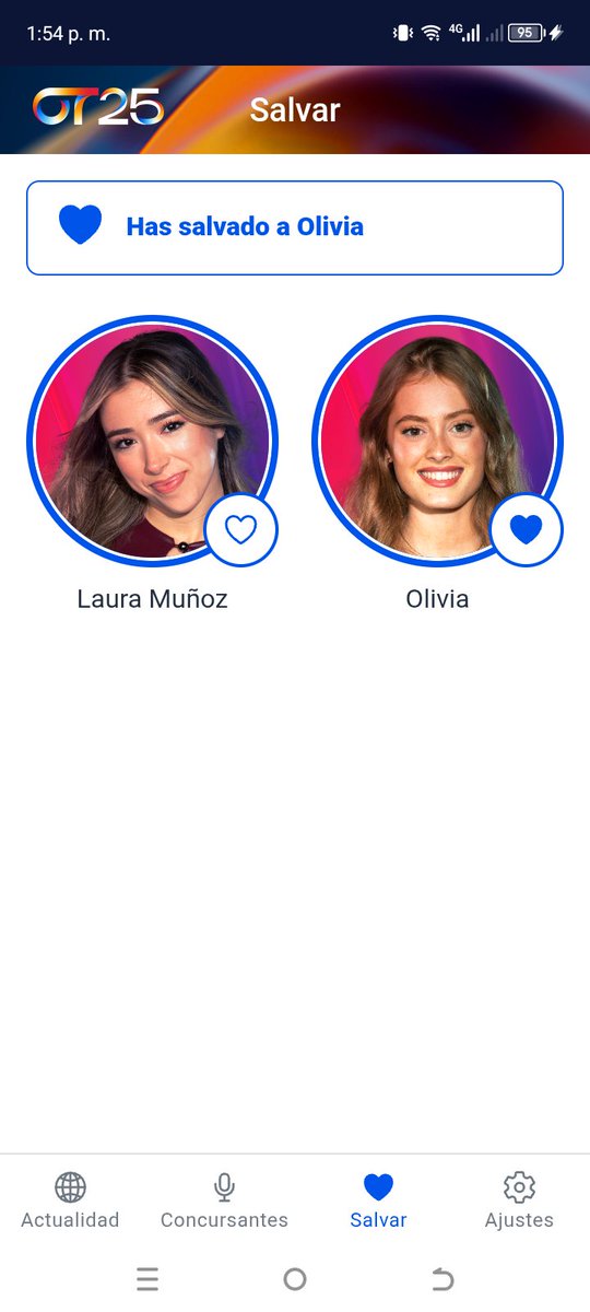 PeguBryan's tweet image. App descargada por primera vez solo por ella 

#OTGala6 #OTDirecto28O