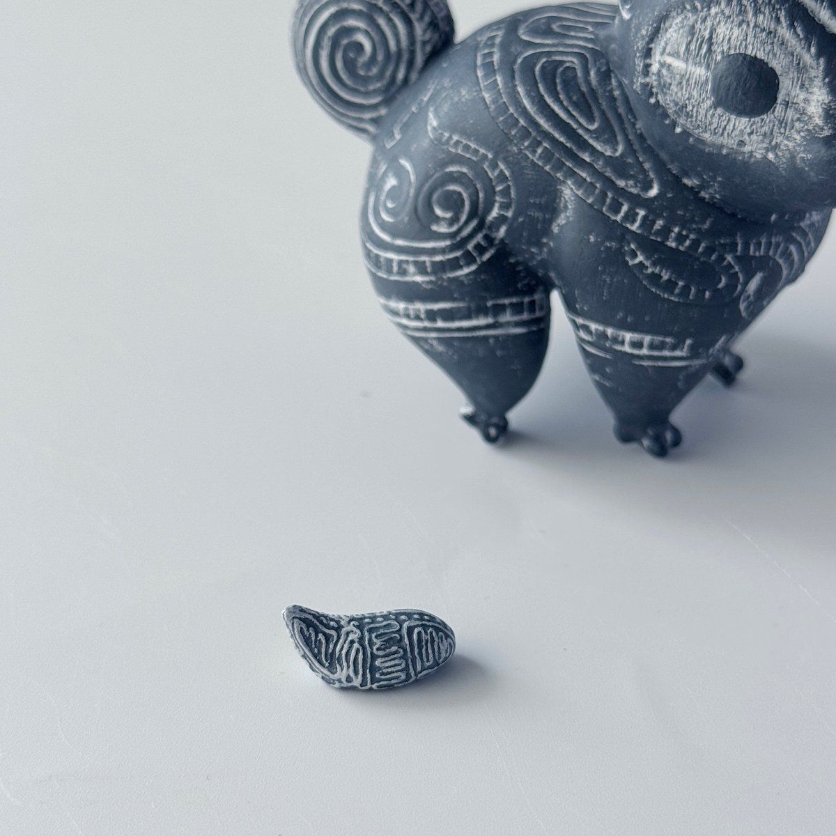 カバの石彫刻 3体セット カバの石彫刻 3体セット カバの石彫刻 3体