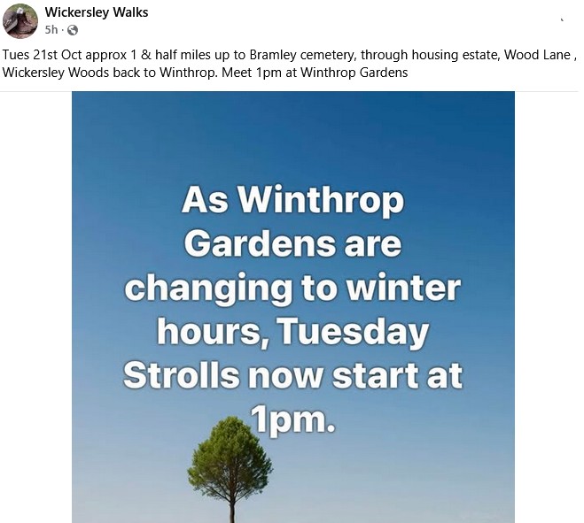 Stag_RosePPG's tweet image. #tuesdaymotivation with Wickersley Walks

@WinthropGardens - meet 1pm at Winthrop Gardens... all welcome 🚶🏽‍♀️🚶🏾🚶🏾‍♂️

#afternoonstroll #CommunityWalk #accessibilityforall #walkingtogethe