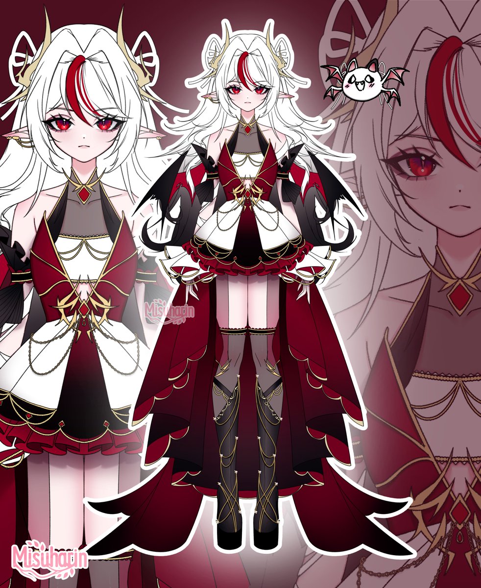 misuharin's tweet image. Adoptable Vampire + Pet 🦇
$70 - Commercial use included

♡ Shop bellow!
#adoptable #adoptables #characterdesign #adopt #vtuber