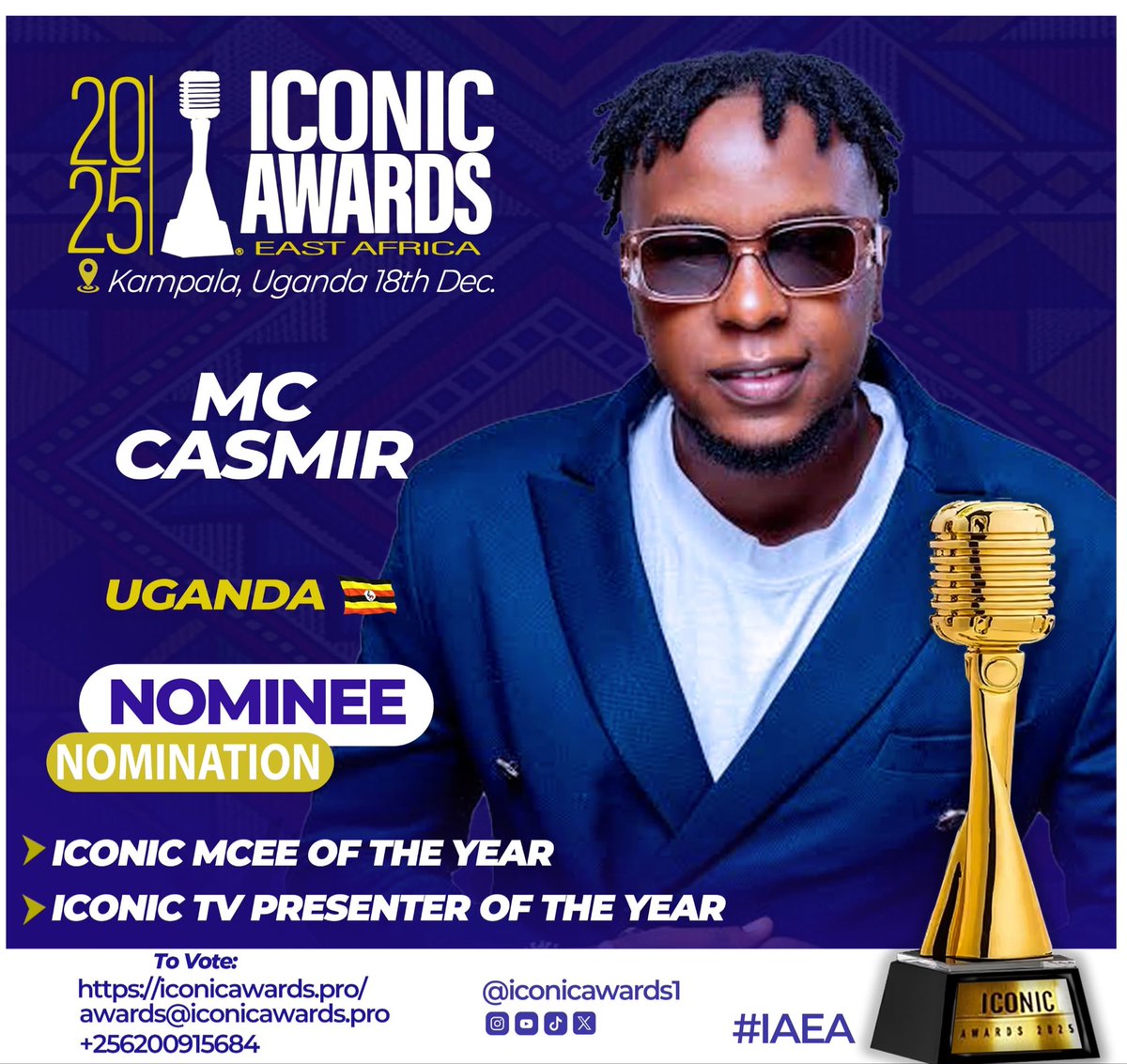 Iconic Awards thank you for the nominations  001