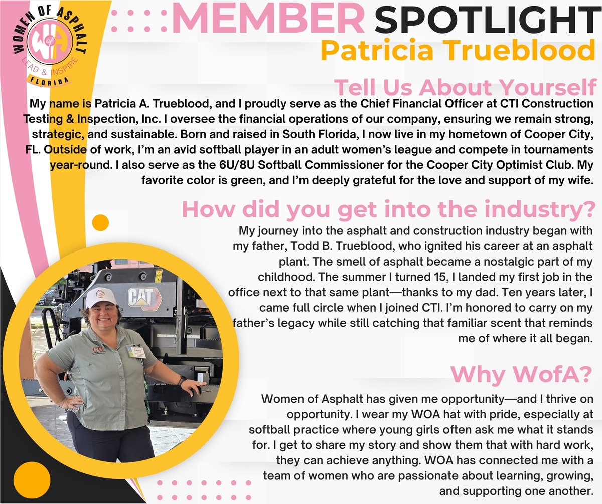 WofAFL's tweet photo. We’re excited to re-launch our WofA FL Member Spotlight Series, where we highlight incredible women who are building careers and opportunities in our industry! We’re kicking it off with a WofA FL powerhouse: 𝐏𝐚𝐭𝐫𝐢𝐜𝐢𝐚 𝐓𝐫𝐮𝐞𝐛𝐥𝐨𝐨𝐝 https://t.co/0b7iBlHCsd