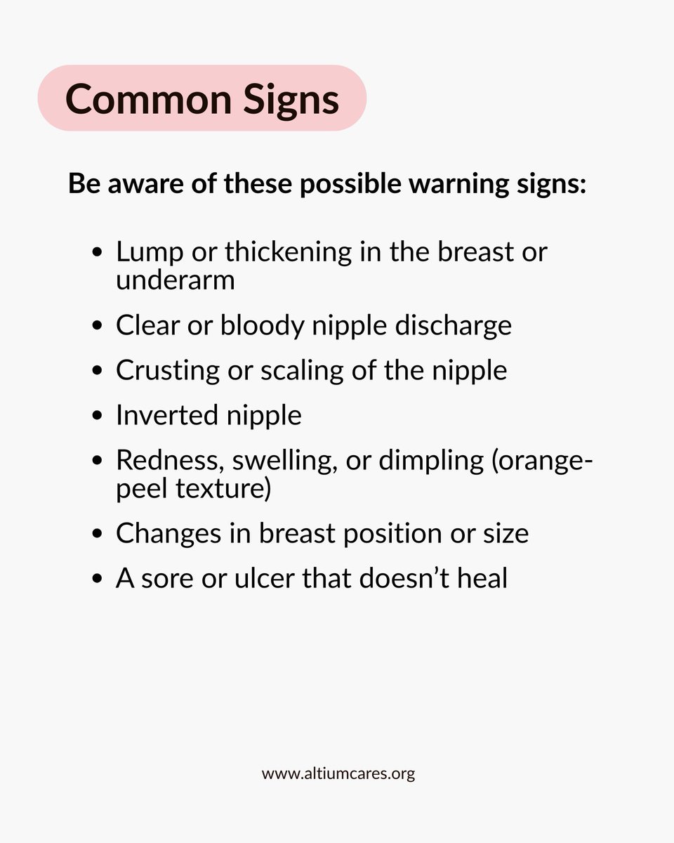 AltiumCares's tweet photo. Early detection saves lives. 💗

Understanding the signs, risk factors, and ways to prevent #breastcancer can make a powerful difference.

Regular screenings and healthy lifestyle choices are key steps toward protection and awareness.

Learn more at https://t.co/tBNyCuzJmu https://t.co/DuZ448lfvE