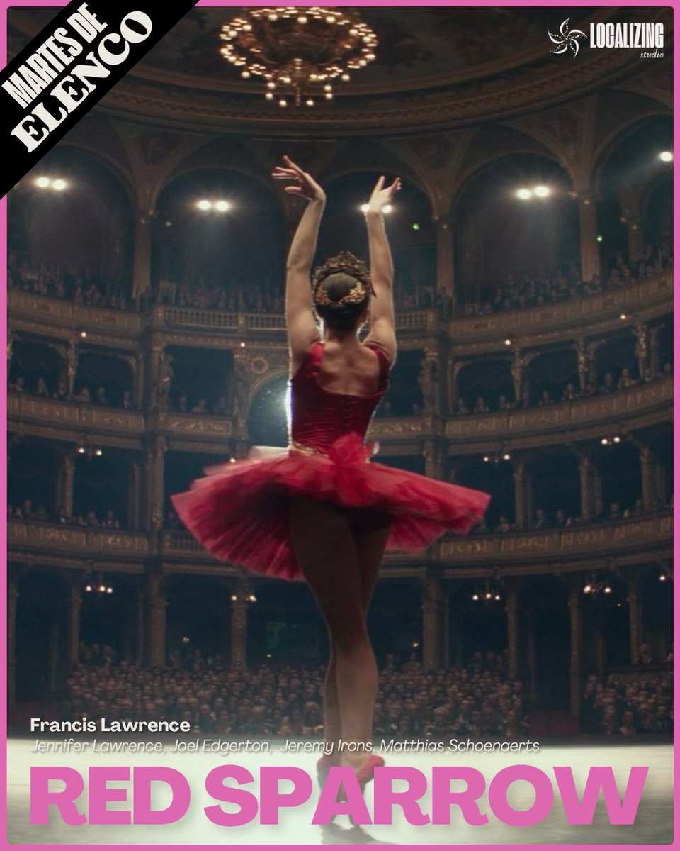 Localizing_St's tweet image. Jennifer Lawrence en Red Sparrow demuestra que el control y la vulnerabilidad pueden habitar el mismo gesto.
Un thriller elegante y crudo dirigido por Francis Lawrence.
📍 Disponible en Disney+
#MartesDeElenco #AlmanaqueCinefilo #Recomendaciones