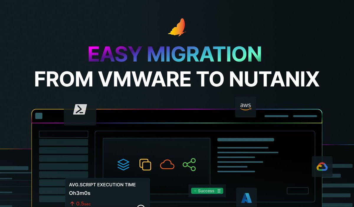 xoap_io's tweet image. Simple, automated and consistent – with instant visibility and properly configured systems. Learn more about migrating from #VMware to #Nutanix with XOAP and what to do before you start: xoap.io/how-to-migrate…