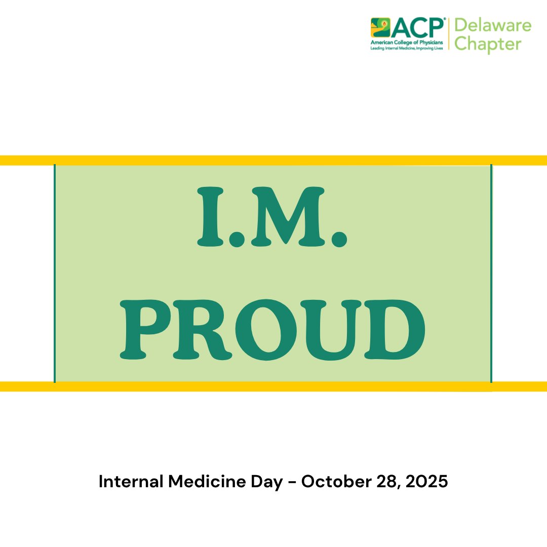 Happy Internal Medicine Day from DE-ACP! 🩺 #IMDay #IMProud