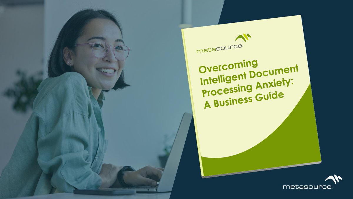 MetaSource's tweet image. Interested in IDP but anxious to make a change? 

Common fears are workflow disruption, inaccuracy, and safety of sensitive info. But, the reality is that modern IDP enhances (not replaces) processes.

Learn more: hubs.la/Q03L4ZTw0
