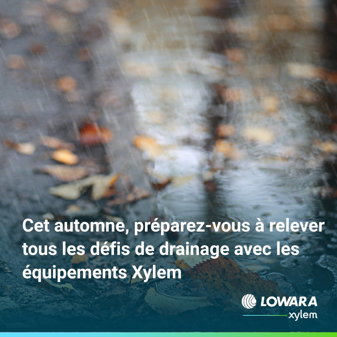 🍂 Avec la saison des pluies, comptez sur des pompes de drainage Xylem : robustes, durables et faciles à utiliser pour toutes vos urgences.👉 ow.ly/zWza50Xagir