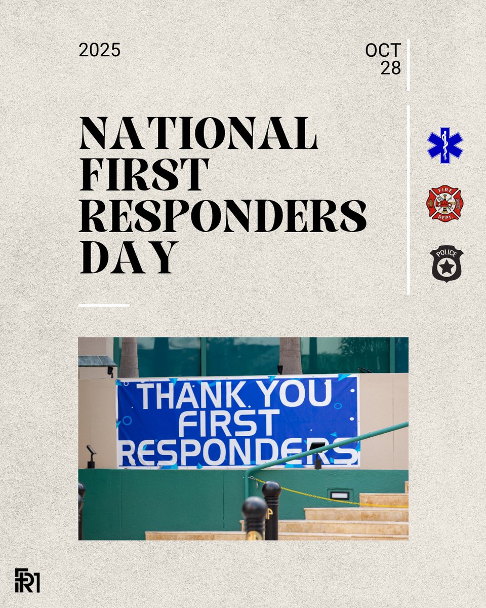 Each day approximately 4.6 million first responders stand ready to take the call to serve and protect. Below are just a few ways you can honor a first responder today...🚑🚒🚓

🚨Buy their meal or coffee!
🚨Thank them for their service!
🚨Drop off a meal or a gift card!
