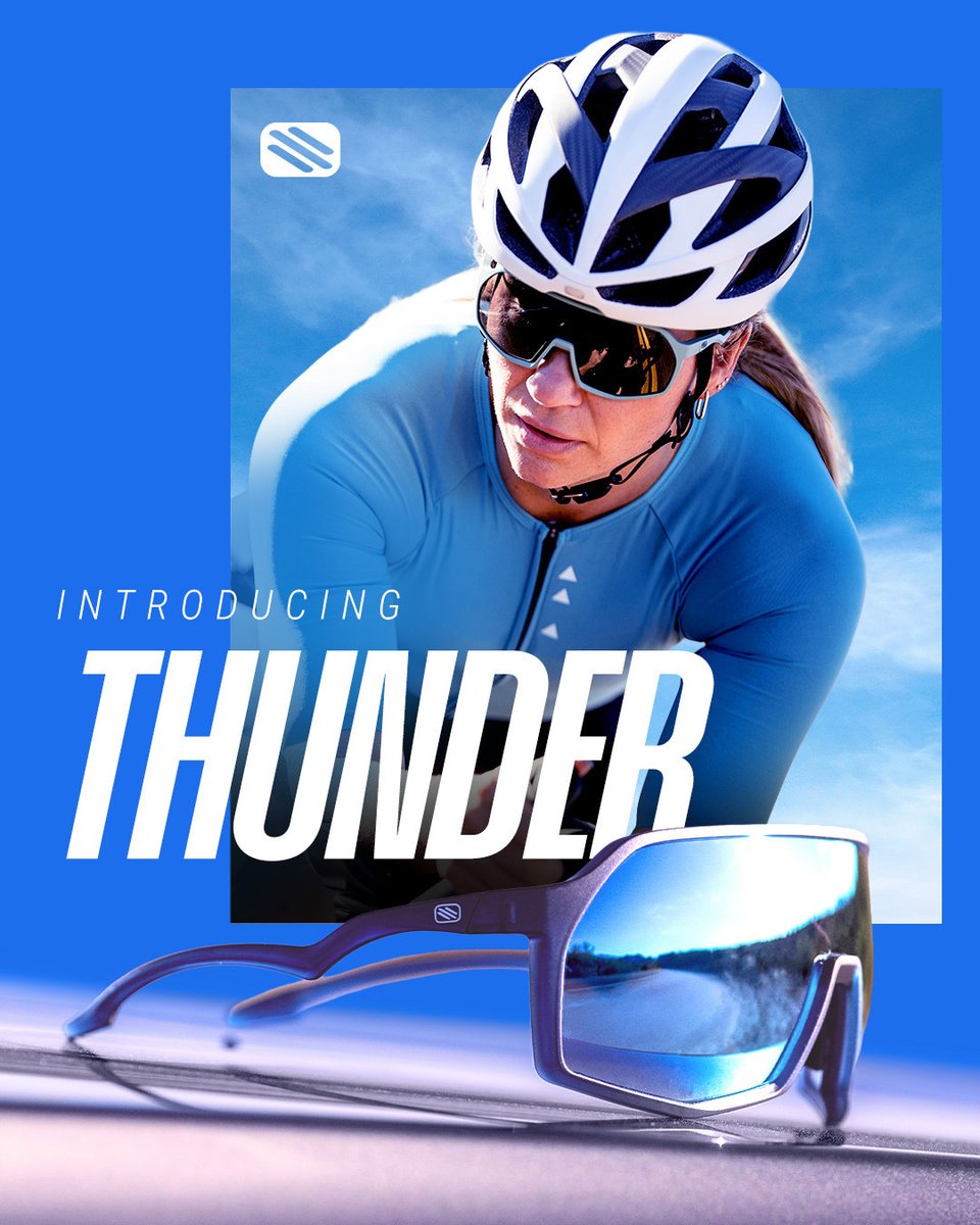 RudyProjectNA's tweet image. Introducing the all-new Thunder — performance sunglasses for athletes who demand clarity and protection. With full-wrap coverage, sharp optics, and a secure fit from start to finish, its featherlight Italian frame offers all-day comfort and RX-ready precision. ⚡️